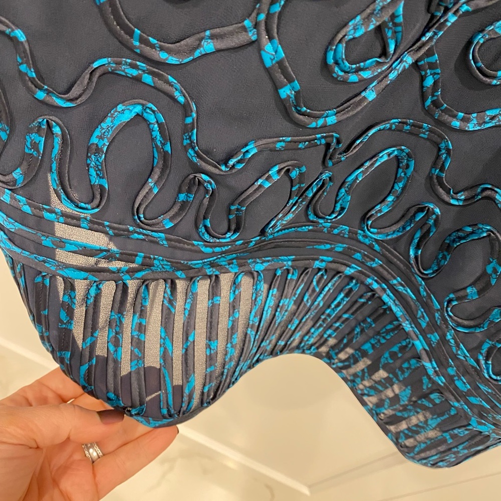 Chico’s Traveler sheer jacket with ribbon pattern detail NEW!